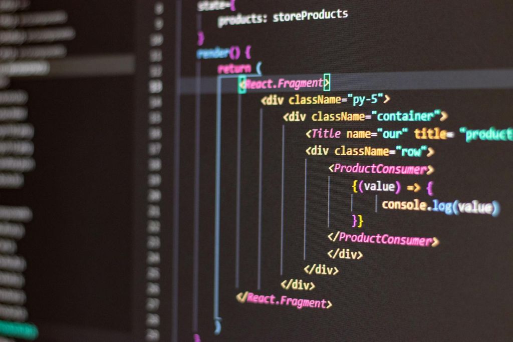 a screen showing a programming language IDE. Credit to pexels-antonio-batinić-4164418