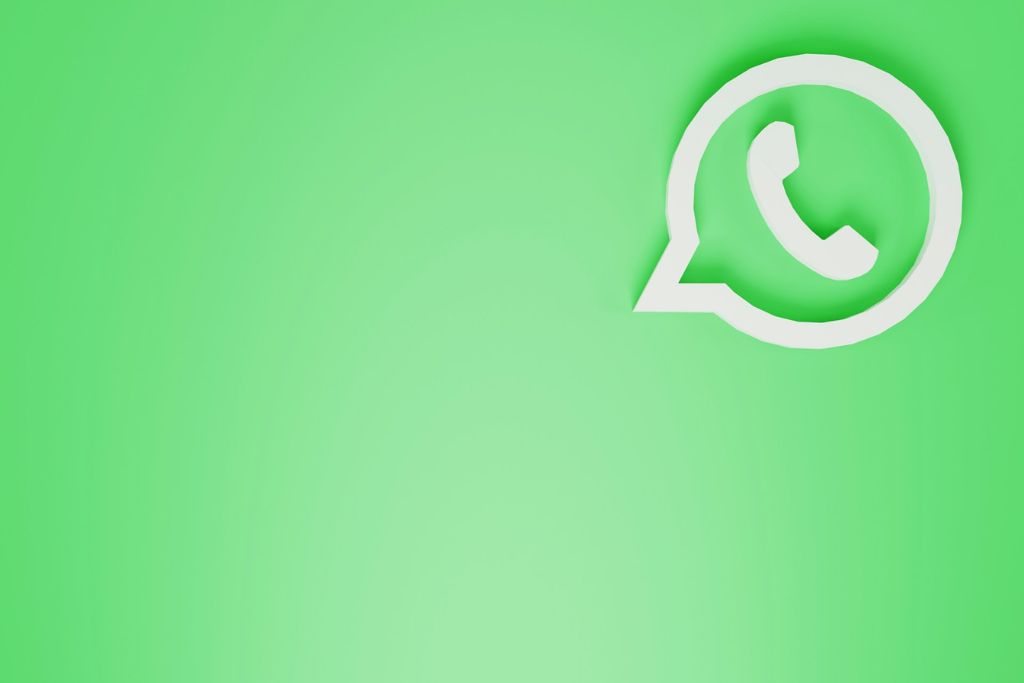 WhatsApp logo on a background