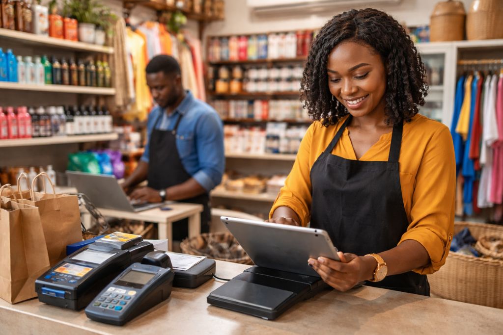 SMEs - smiling businesspeople