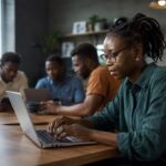 Young students launching their tech career