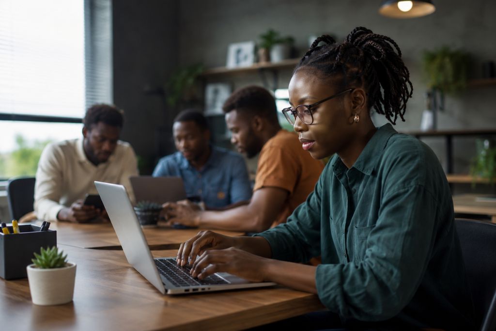 Young students launching their tech career