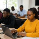 students learning tech courses