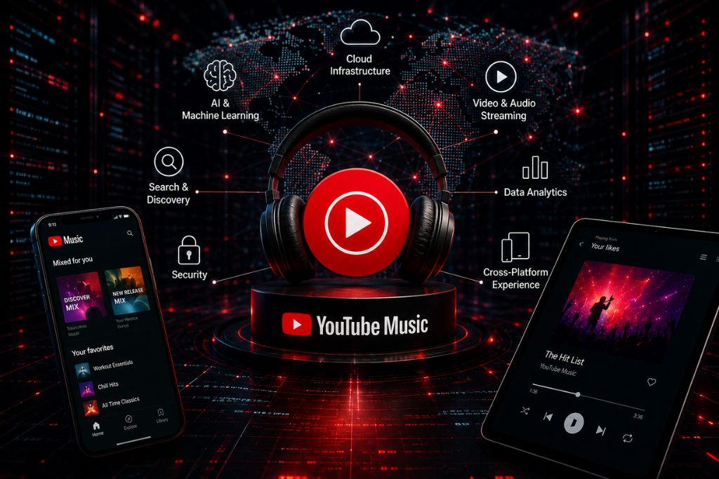 technologies that built YouTube Music