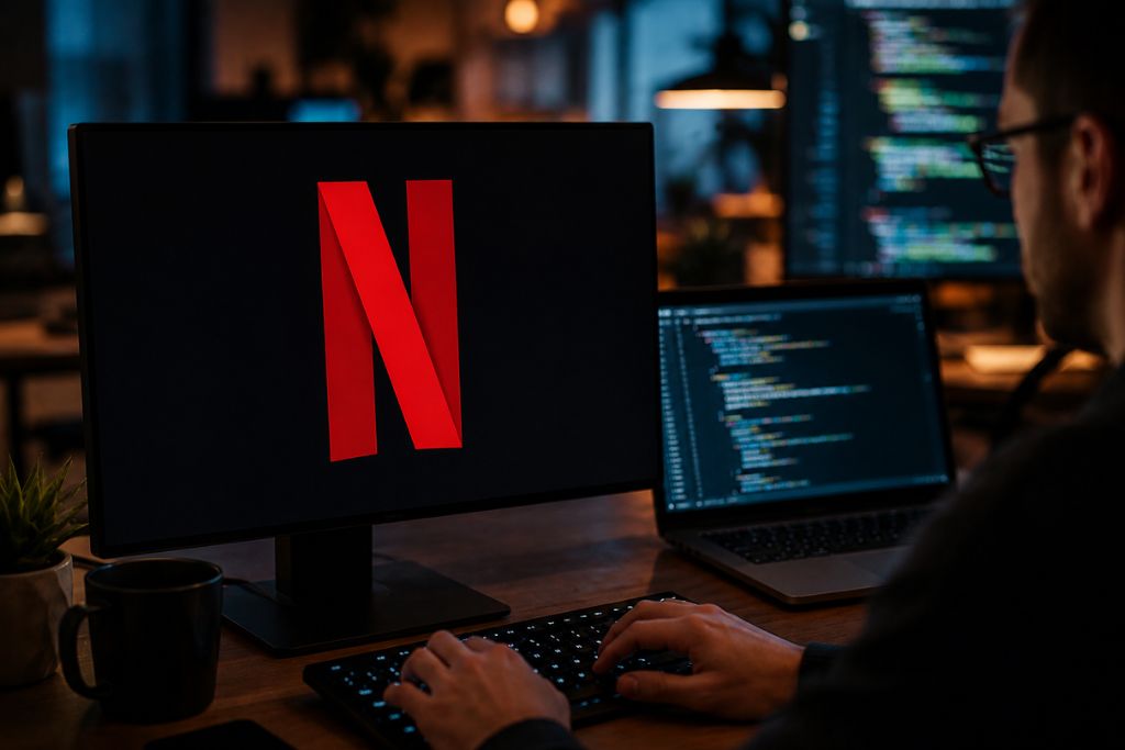 A programmer working on Netflix programming languages