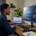 A data analytics expert at work