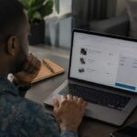 A web designer working on an e-commerce web design project