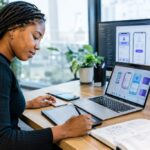 UI/UX Designer at a Modern Workspace
